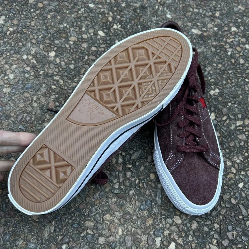 Converse Cons One Star Pro Ox Legend Brown Suede Skate Shoes A05325C Size 10